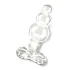 Guľôčkiový sklenený análny kolík Crystal Jewel