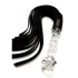 Sklenený bič s koženými remienkami Crystal Leather Whip