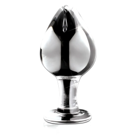 Sklenený hrubý análny kolík Icicles No. 25