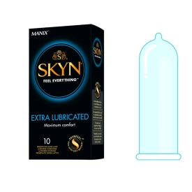 Manix Skyn Extra Lubrikované bezlatexové kondómy 10 ks