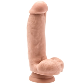 Realistické dildo so semenníkmi telové 16 cm Get Real