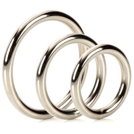Silver Ring set kovových krúžkov 3 ks