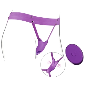 Silikónové vibračné nohavičky na diaľkové ovládanie Ultimate Butterfly Strap-on